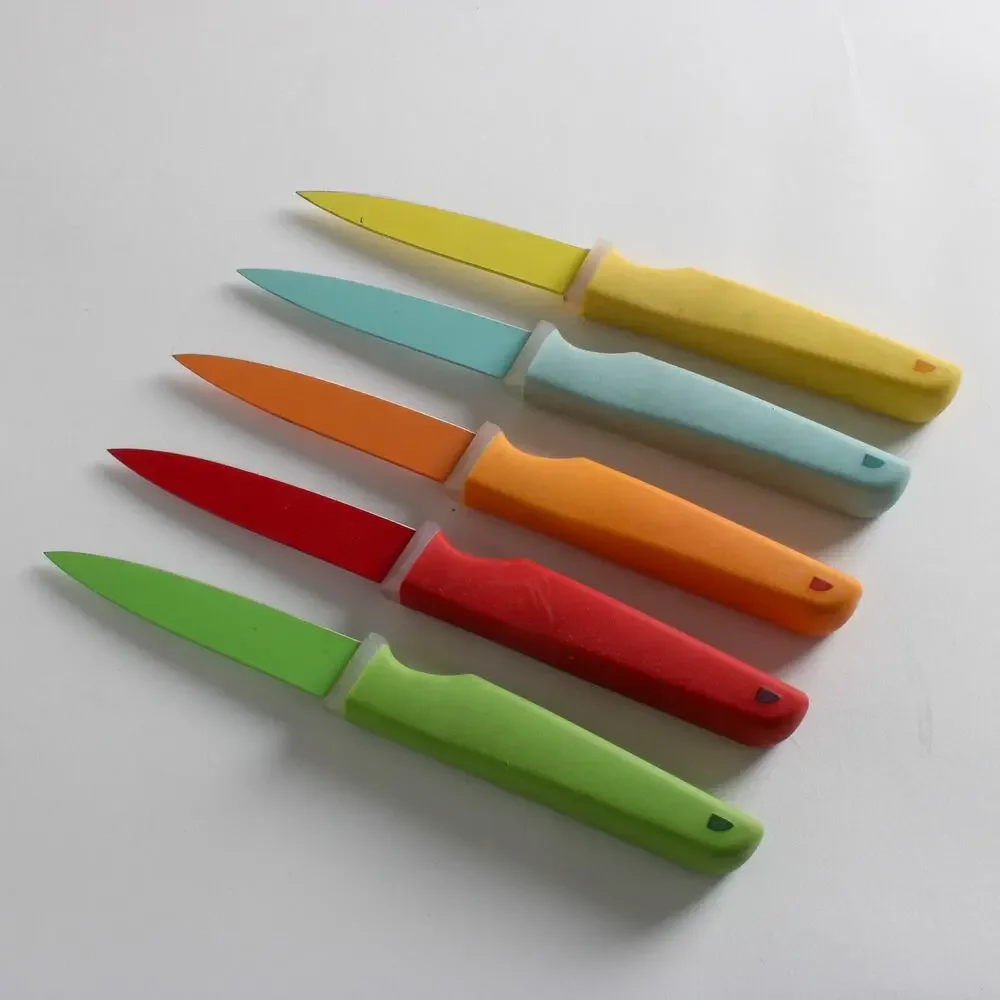 Prepology Ceramic Coated Paring Knives Set of 5